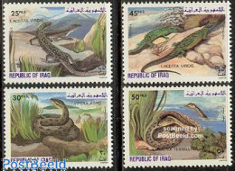 Iraq 1982 Reptiles 4v, Mint NH, Nature - Reptiles - Snakes - Iraq