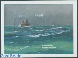Maldives 1990 World War II S/s, Mint NH, History - Transport - World War II - Ships And Boats - WW2