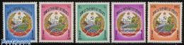 Laos 1976 Peoples Republic 5v, Mint NH, History - Coat Of Arms - Laos