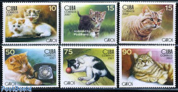 Cuba 2007 Cats 6v, Mint NH, Nature - Science - Cats - Telephones - Ungebraucht