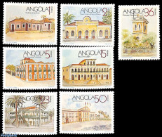 Angola 1990 Historical Buildings 7v, Mint NH, Art - Architecture - Angola