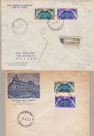 1953 TRIESTE A - N. 184/185 + 184a/185a Su Due Buste Primo Giorno - Autres & Non Classés