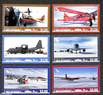 Ross Dependency 2018 Aircraft 6v, Mint NH, Transport - Helicopters - Aircraft & Aviation - Helicopters
