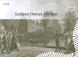 Netherlands 2024 Leiden Ontzet, Prestige Booklet No. 114, Mint NH, History - History - Stamp Booklets - Neufs