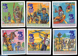 Guinea Bissau 1982 75 Years Scouting 6v, Imperforated, Mint NH, Sport - Scouting - Guinée-Bissau