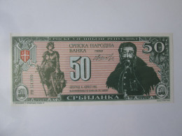 Serbia 50 Srbijanca 1992 UNC Test Sample Banknote,see Pictures - Serbia