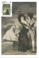 Los Caprichos De Goya " Tal Para Cual ", Carte Maximum Espagne. Tu Sello - Engravings
