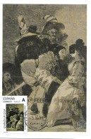 Los Caprichos De Goya " Nadie Se Conoce ", Carte Maximum Espagne. Tu Sello - Engravings