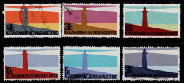 2915A- NEW ZEALAND - 1981 - SC#: OY51-OY56 - USED - LIGHTHOUSES - GOVERNMENT LIFE INSURANCE - 5 CTS SHORT PERF - Lighthouses