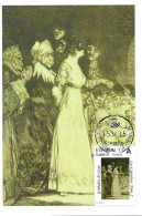 Los Caprichos De Goya " El Sí Pronuncian Y La Mano Alargan Al Primero Que Llega ", Carte Maximum Espagne. Tu Sello - Engravings