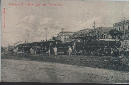 Puerto Rico.San Juan,Ferrocarril,tren.Lámina Moderna (20x30cm)sacada De Una Tarjeta Postal Antigua - Puerto Rico
