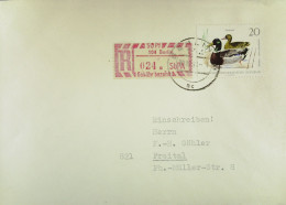 DDR: R-Brief Mit Selbstbed.-R-Zettel 50 Pf 104 Berlin (024 A) Mit Einlief.-Schein Vom 29.10.68 Mit 20 Pf  Knr: 1359 - Briefe U. Dokumente