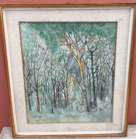 Kalid / Khaled Al-Rahal (1926-1987) "Natura" 1965 - Oils
