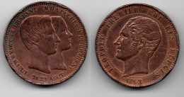 + MEDAILLE 1853 + LEOPOLD ROI DES BELGES + - Royal / Of Nobility