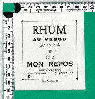 R719 ETIQUETTE AU VESOU  LONGUETEAU SAINTE MARIE GUADELOUPE - Rhum
