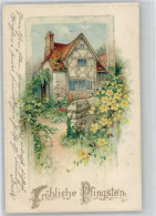 11001044 - Pfingsten Fachwerkhaus - Blueten - Litho 1903 - Pfingsten