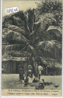 NIGERIA- LAGOS- VILLAGERS UNDER A COCOA-NUT TREE AT IKOYI - Nigeria