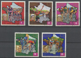 Guinée équatoriale 1973 Y&T N°34 - Michel N°259 à 263 (o) - Tour De France - Guinée Equatoriale