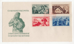 "TSCHECHOSLOWAKEI" 1950, Mi. 614-617 FDC (83367) - FDC
