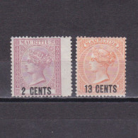 MAURITIUS 1878, Sg# 83,86, CV £48, No Gum - Mauritius (...-1967)