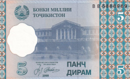 CRBX2304 BILLETE TAJIKISTAN 5 DIRHAMS 1999 SIN CIRCULAR - Other - Asia