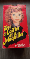 Tête à Coiffer Et Maquiller Vintage "Ladybel" Bella - Avec Boîte D'origine (années 70/80) - Jouets Anciens