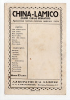 1930s YUGOSLAVIA,SERBIA,BELGRADE,LABORATORY LAMIKO,CHINA-LAMICO TONIC,ADVERTISEMENT CORRESPONDENCE CARD,MINT - Yugoslavia