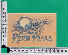 R731 ETIQUETTE RHUM PAOLA - Rhum
