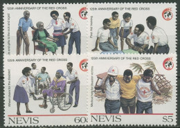 Nevis 1988 Rotes Kreuz 488/91 Postfrisch - St.Kitts-et-Nevis ( 1983-...)