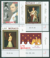 Monaco 2004 Kaiser Napoleon I. Gemälde 2696/99 Ecken Postfrisch - Ongebruikt