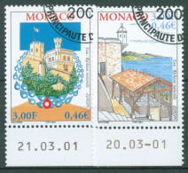 Monaco 2001 Europa CEPT Lebensspender Wasser Fürstenpalast 2550/51 Gestempelt - Gebruikt