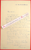 ● L.A.S 1922 Eugène BRIEUX Académicien Hôtel De Noailles Marseille - Lavenu Nice Cannes Voyageur Lettre Autographe LAS - Scrittori
