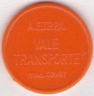 Brasil Ficha De Transportes  A.E.T.P.P.A. Vale Transporte Mod. 02/87  / Imagem De Autocarro - Other & Unclassified