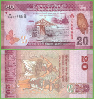 SRI LANKA 20 RUPEES 2021  P-123h UNC - Sri Lanka