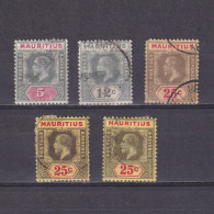 MAURITIUS 1913, SG# 196-199, CV £62, Die I, Part Set, Used - Mauritius (...-1967)