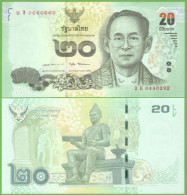 THAILAND 20 BAHT ND/2013/2016 P-118(3) UNC - Tailandia