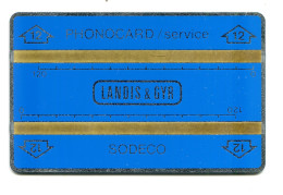 Turkey - Phonocard Service SODECO 12 (Without Notch - 611S) [Landis & Gyr TEST CARD] MINT - Turchia