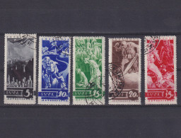 USSR 1935, Solovyev# 481-485, Anti-war Propaganda, Used (with Gum) - Gebraucht