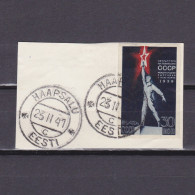 USSR 1939, Solovyev# 665, Part Cover, Cancel. In Estonia (Haapsalu, 23.11.1941) - Gebraucht