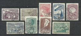 RUSSLAND RUSSIA 1938 Michel 637 - 645 O Flugsport - Gebraucht