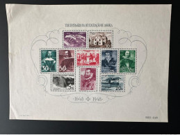Angola 1948 Mi. Bl. 1 Restauraçao Third Centenary Of The Restoration Of Portugal With Gum & Stains - Angola