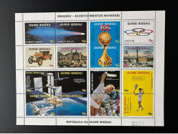 Guiné-Bissau Guinea Guinée 1986 Mi. 897 - 913 Events Tennis Comète Halley Comet Olympic Games Football World Cup Car - Guinée-Bissau