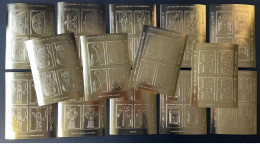 Tchad Chad Tschad 2002 Mi. 2418 2431 B ND IMPERF Trésors De Toutankhamon Gold Or Tutankhamun Tutanchamun Egypt Egypte - Tschad (1960-...)