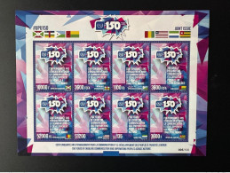 2024 Siamese Se-Tenant Big Values M/S Joint Issue 150 Ans Years UPU Union Postale Universelle Universal Postal - Liberia