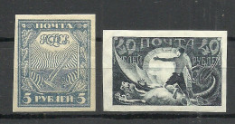 RUSSLAND RUSSIA 1921 Michel 153 & 155 * - Neufs