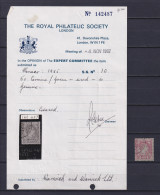 MONACO 1885, Sc#10, CV $2000, Prince Charles III, Certificate, Used - Gebraucht