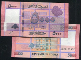 Lebanon , P91c , 5000-LIV. , 2021 UNC - Libano