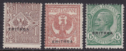 1924 ERITREA, N. 77/79 3 Valori MNH/** - Eritrea