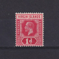 VIRGIN ISLANDS 1921, SG# 81, Wmk Mult Script CA, King George V, MH - Iles Vièrges Britanniques