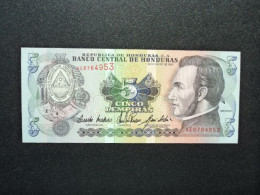HONDURAS * : 5 LEMPIRAS   14.1.1993     P 63c      NEUF - Honduras